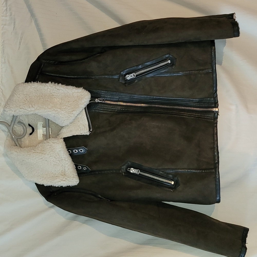 Aviator Sued/Sherpa Jacket